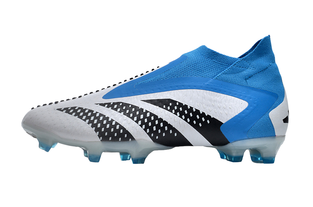 Predator Accuracy Elite BRANCO + AZUL – Demonskin Technology for Enhanced Accuracy and Grip