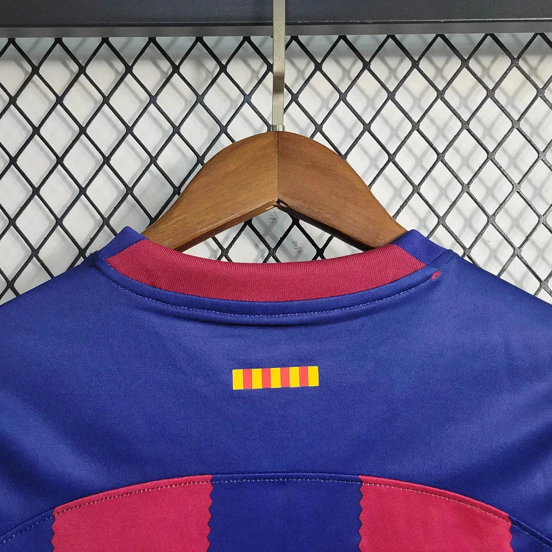 2023/24 Barcelona home jersey and shorts for kids