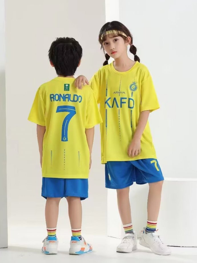 2023 Al-Nassr children’s football kit full