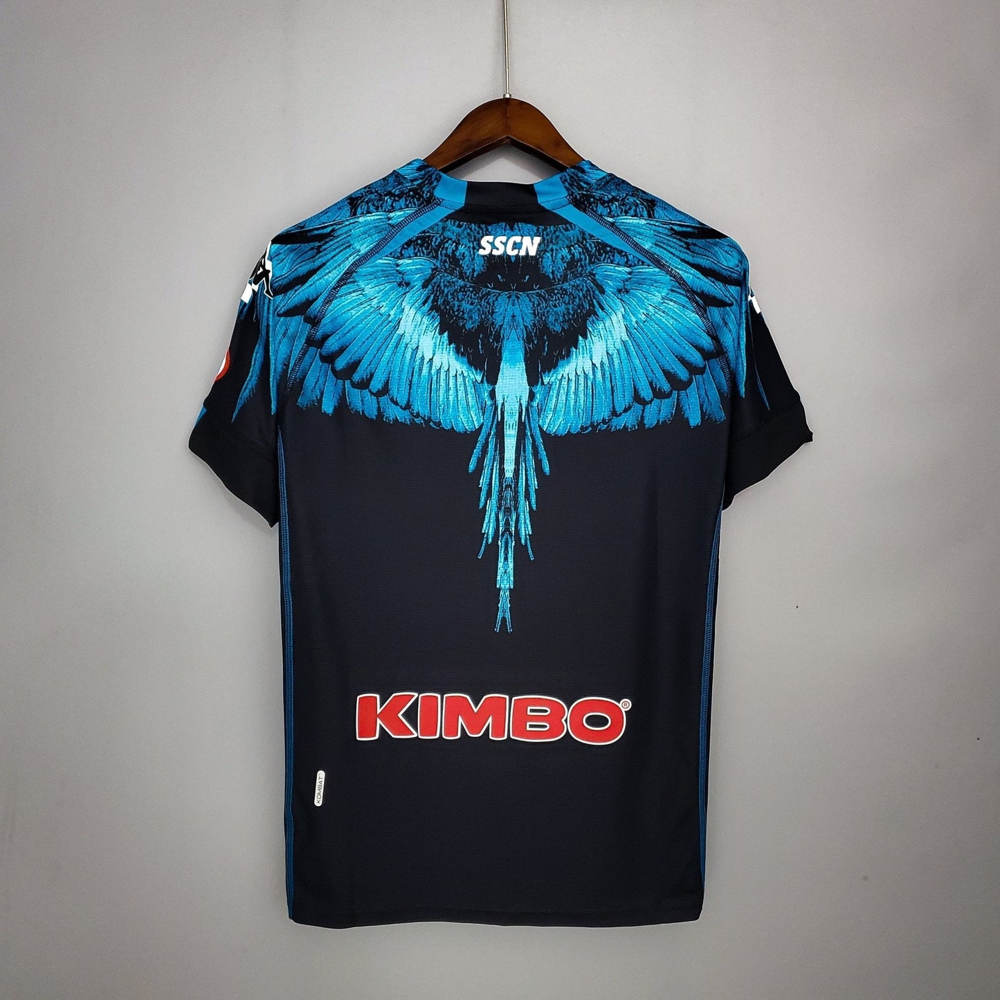 21/22 Napoli Black Blue Kappa × Marcelo Burlon Kit – Featuring Player Number and Special Edition Design