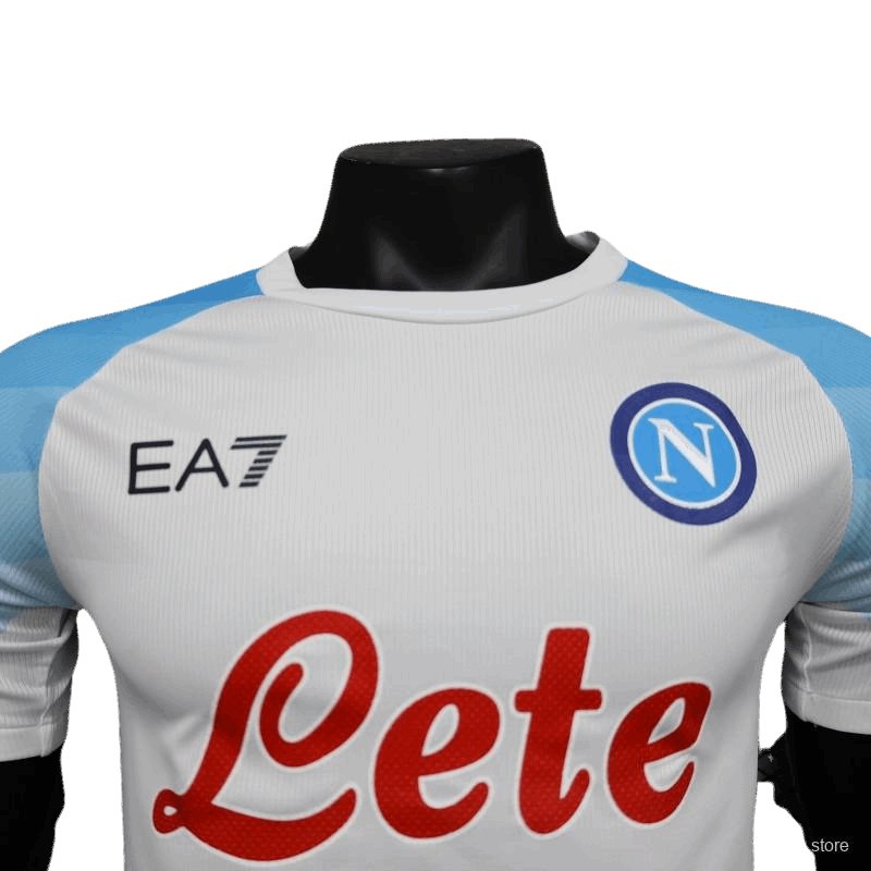 Napoli 23-24 Osimhen Champion Kit – Embroidered Club Crest and Kappa Branding