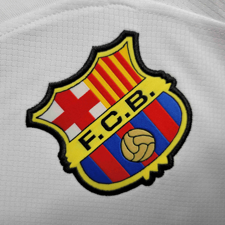 Maillot extérieur blanc à manches longues du FC Barcelone 23/24