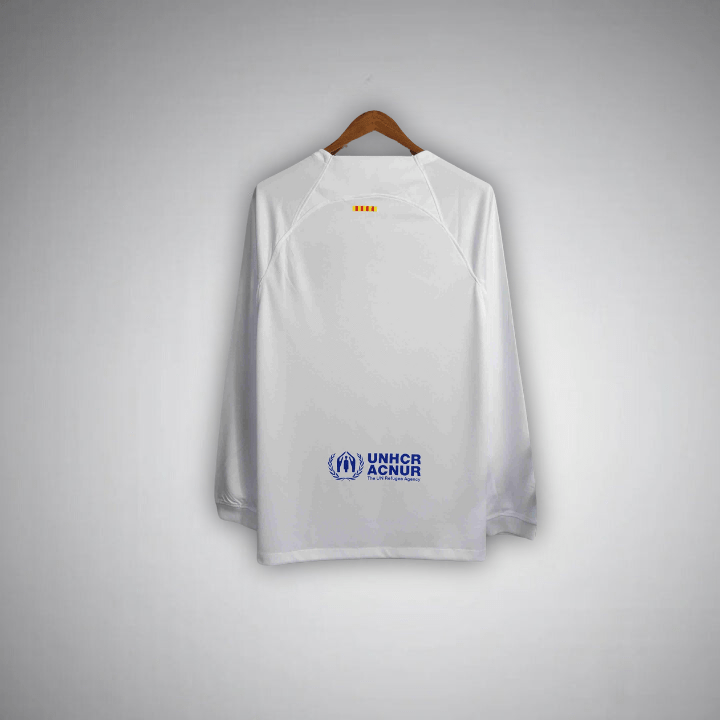 Maillot extérieur blanc à manches longues du FC Barcelone 23/24