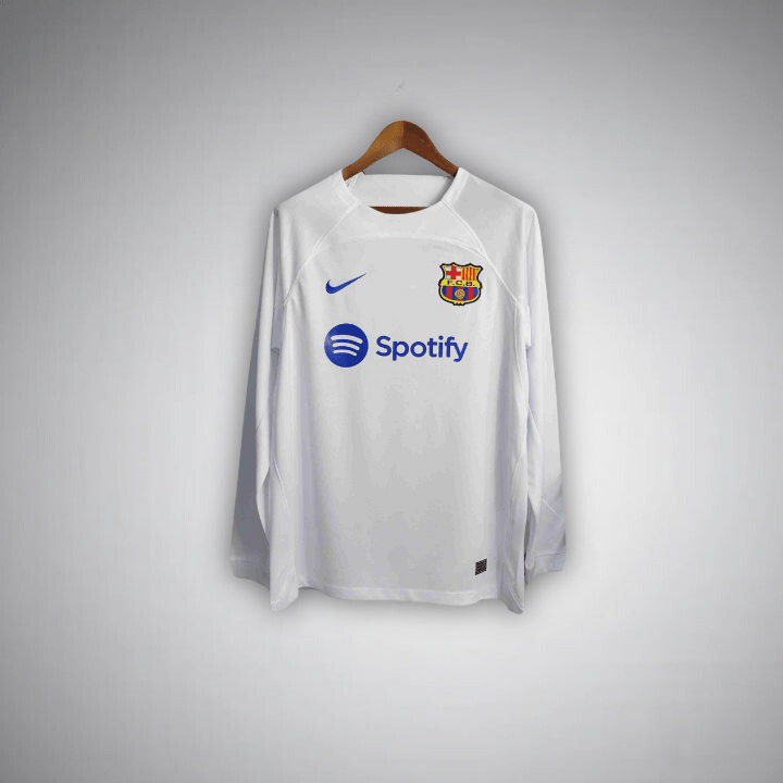 Maillot extérieur blanc à manches longues du FC Barcelone 23/24