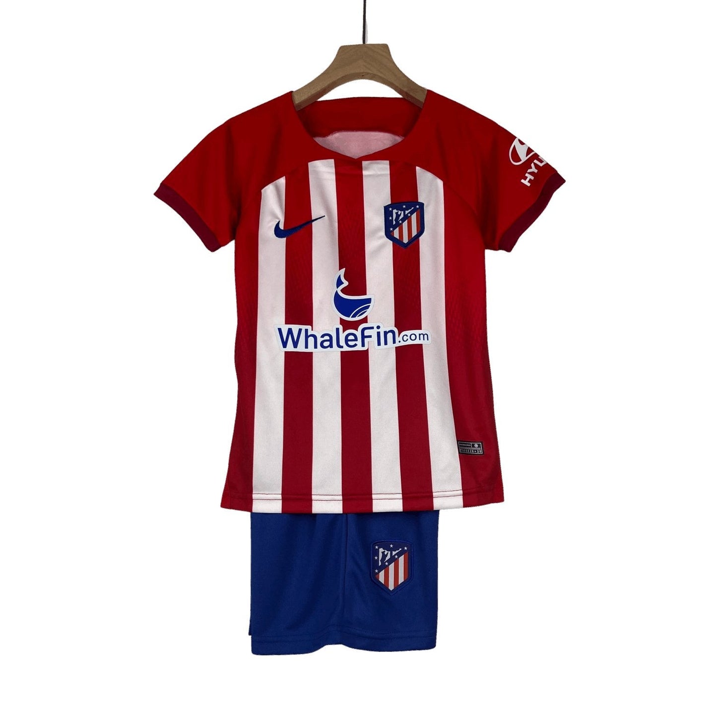 23/24 Atlético Madrid home kit for kids