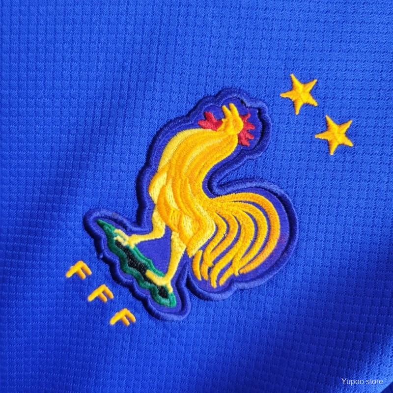 France EURO 2024 Women’s Home Kit – Embroidered French National Team Crest