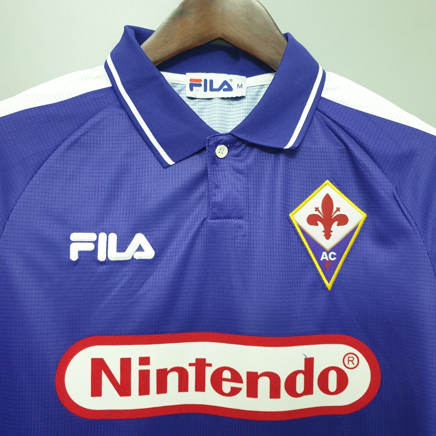 Fiorentina Retro Shirt with Nintendo Sponsor