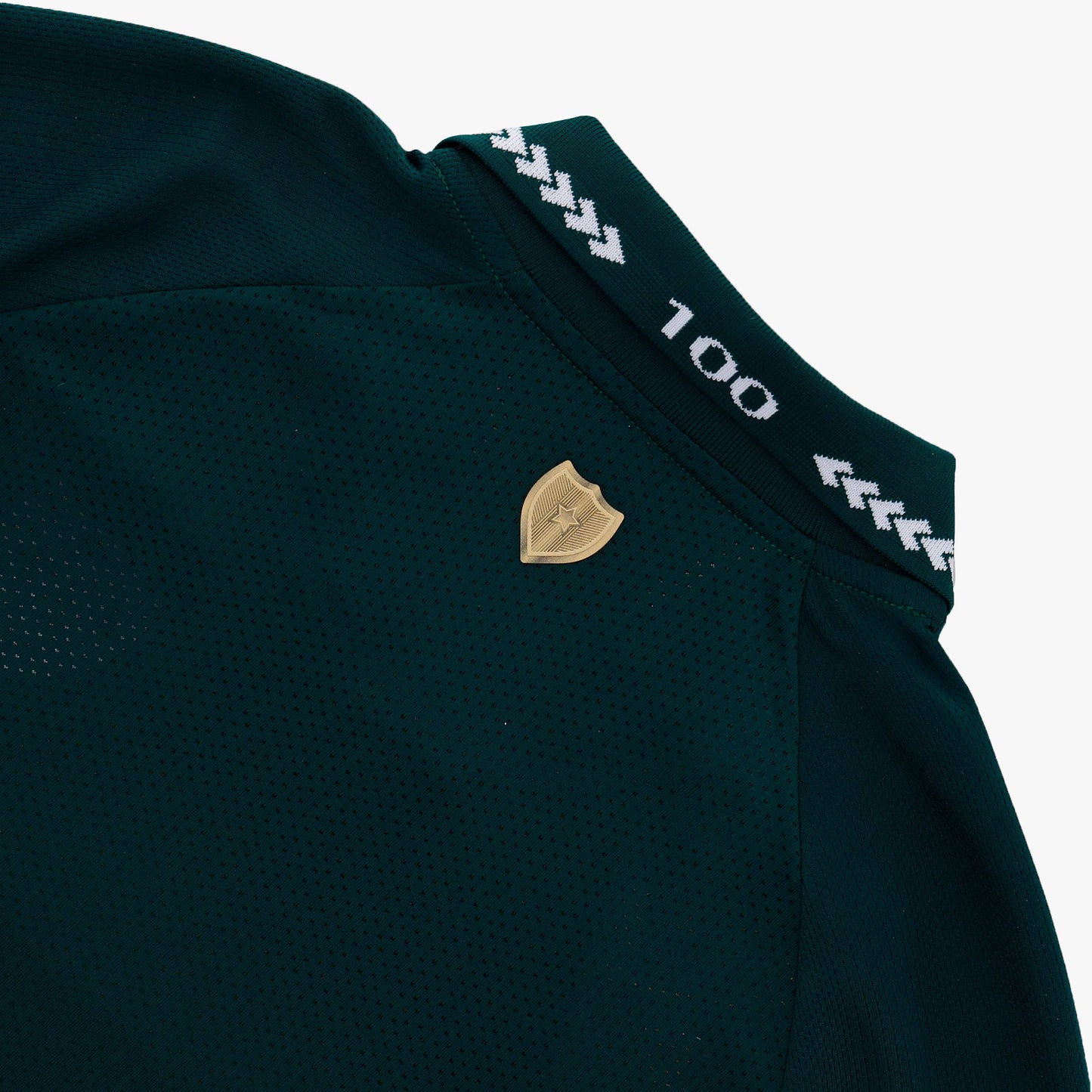 Commemorative centenary patch on the hem of the Bolivia 2025 Marathon Centenary Home Jersey