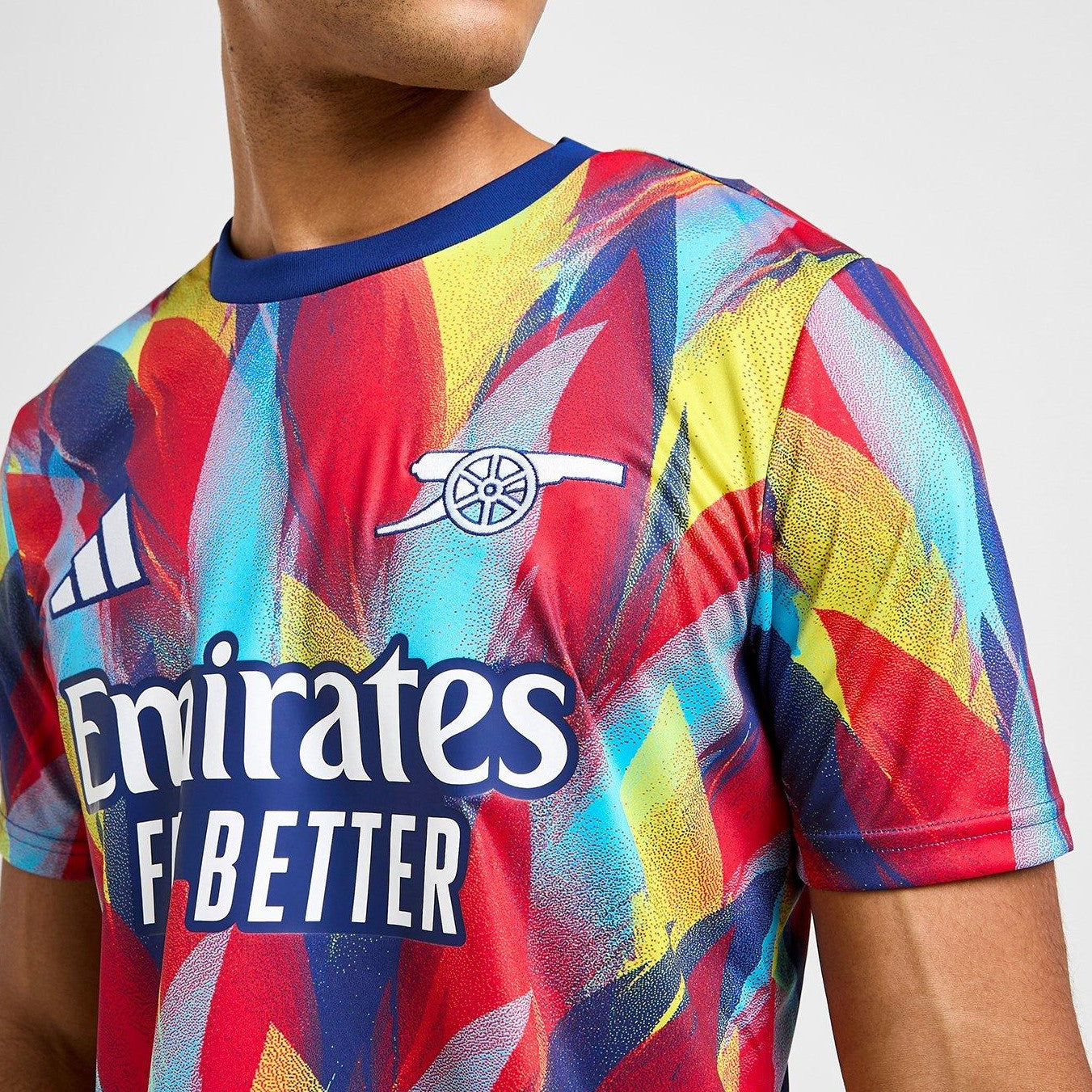 Arsenal 25/26 Pre-Match Jersey – Multicolor Abstract Design
