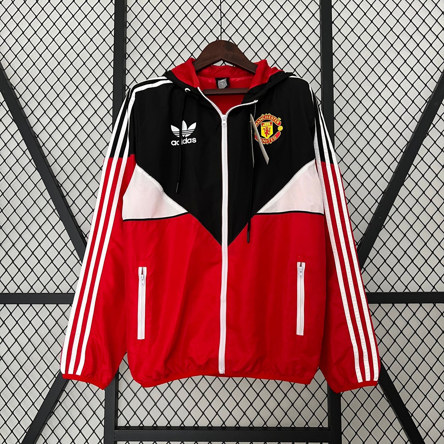 23/24 Manchester United Windbreaker Red Devil Street Shield