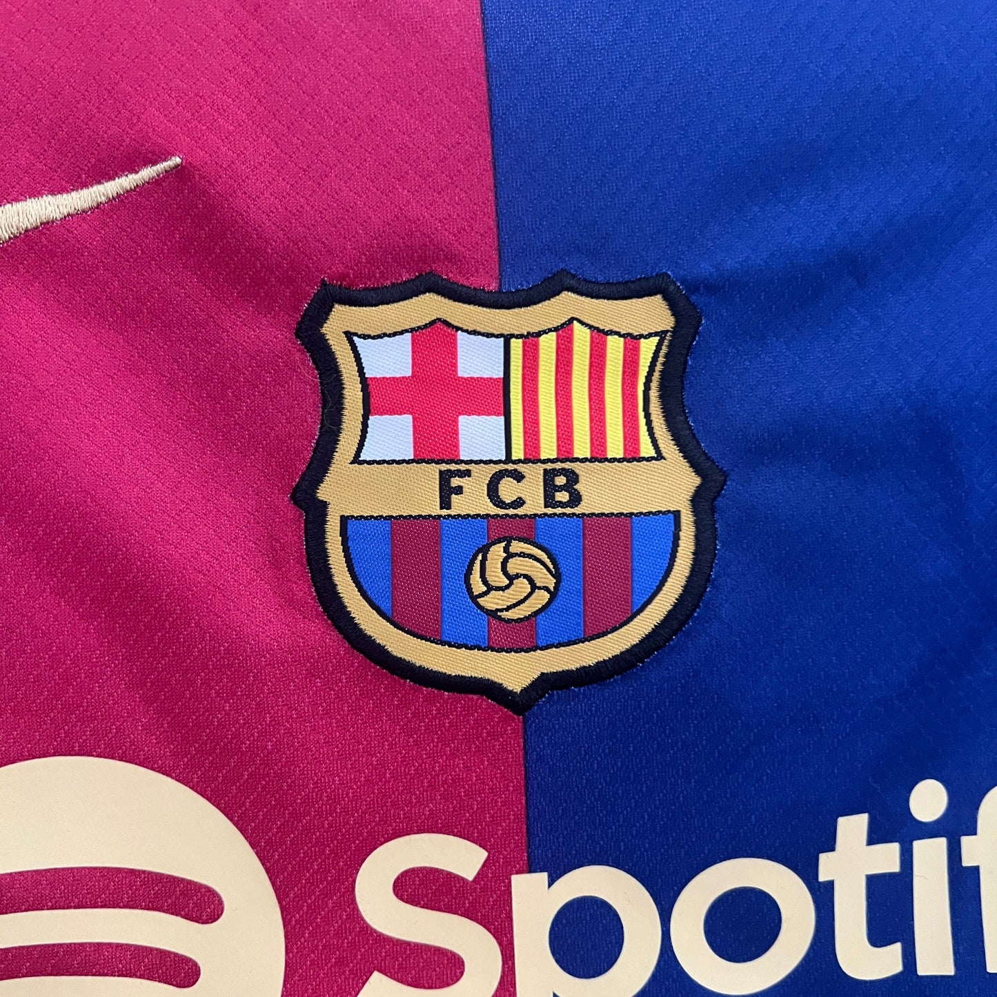 FC Barcelona 24/25 Kids Jersey - Youth Size with Club Logo