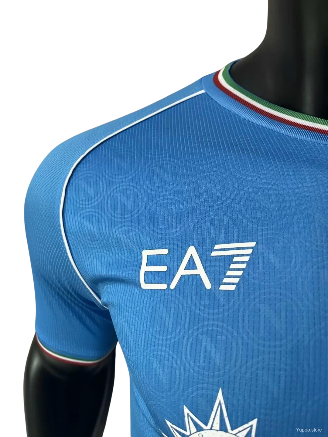 Napoli 23-24 Home Jersey – Stylish Sleeve Design with Kappa Accents and Player Performance Fit