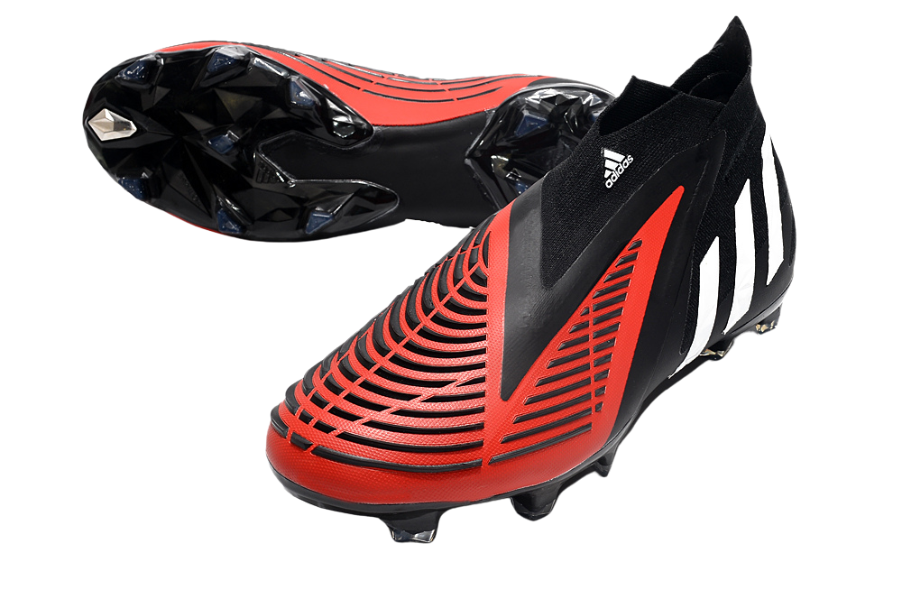Adidas Predator Edge FG – Black, White, and Red Soccer Cleats for Enhanced Performance