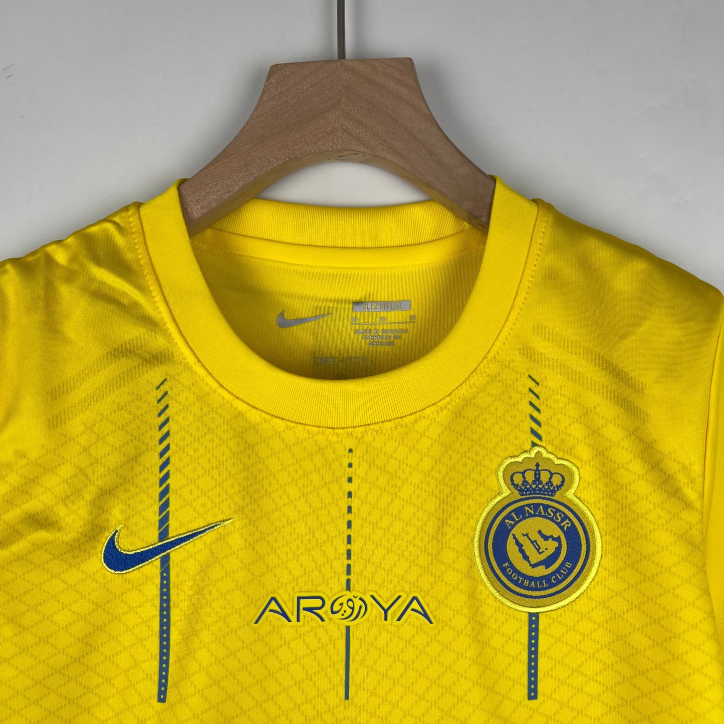 Al-Nassr 2024 Kids Jersey - High-Quality Fabric and Al-Nassr Club Badge