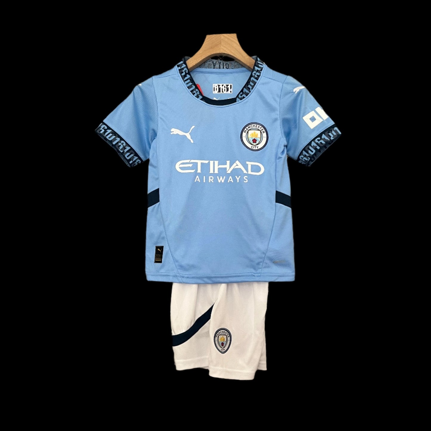 Manchester City 24-25 Kids Jersey - Official home kit for young Man City supporters
