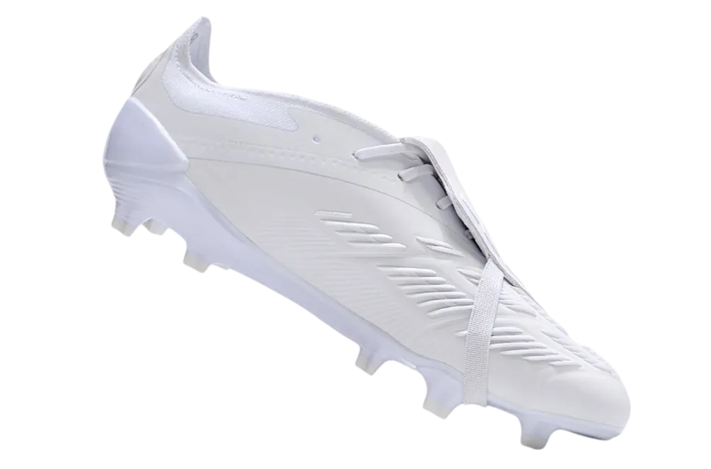 Adidas Predator Elite Full White Cleats - Firm Ground with Superior Grip