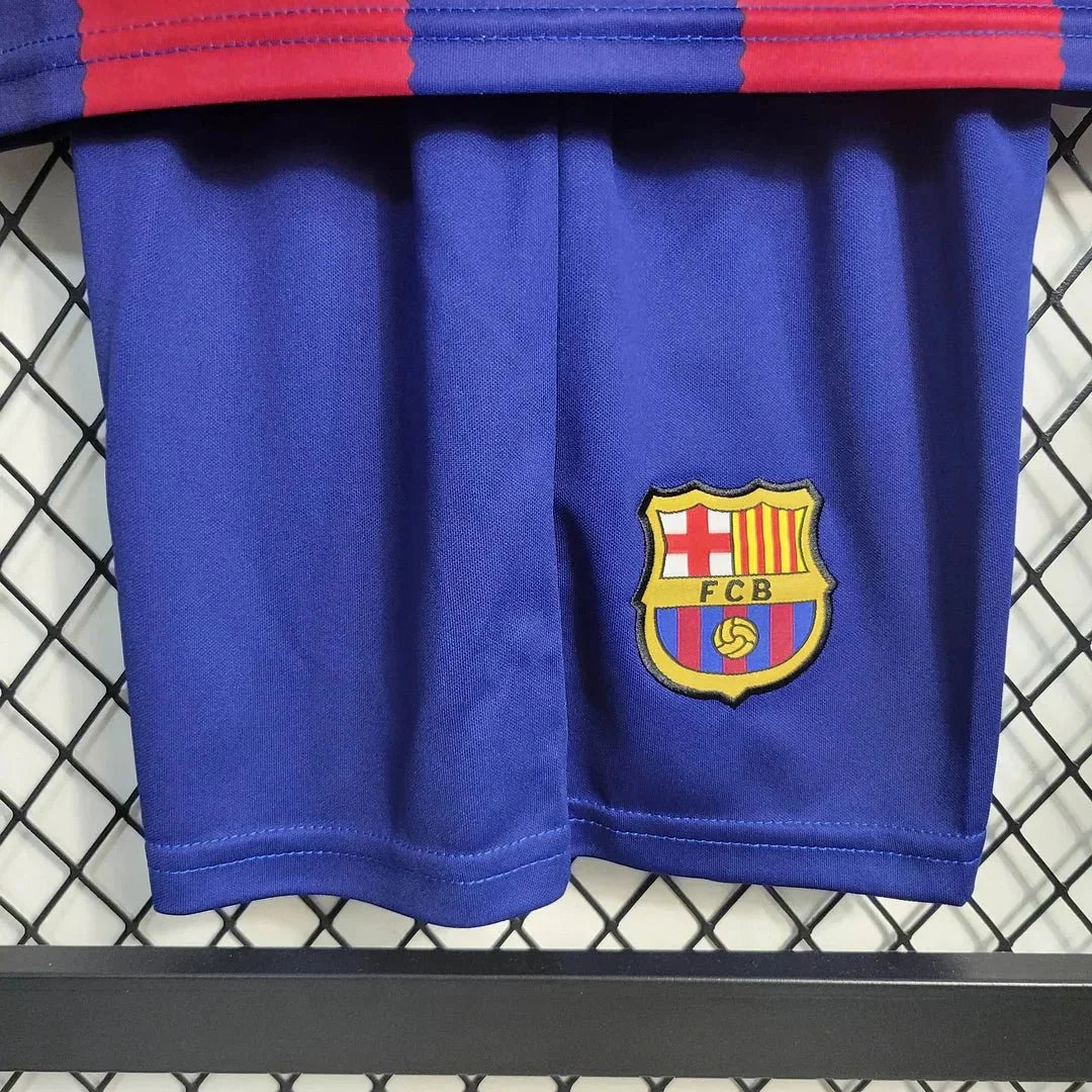 Barça kids fan gear official club home set