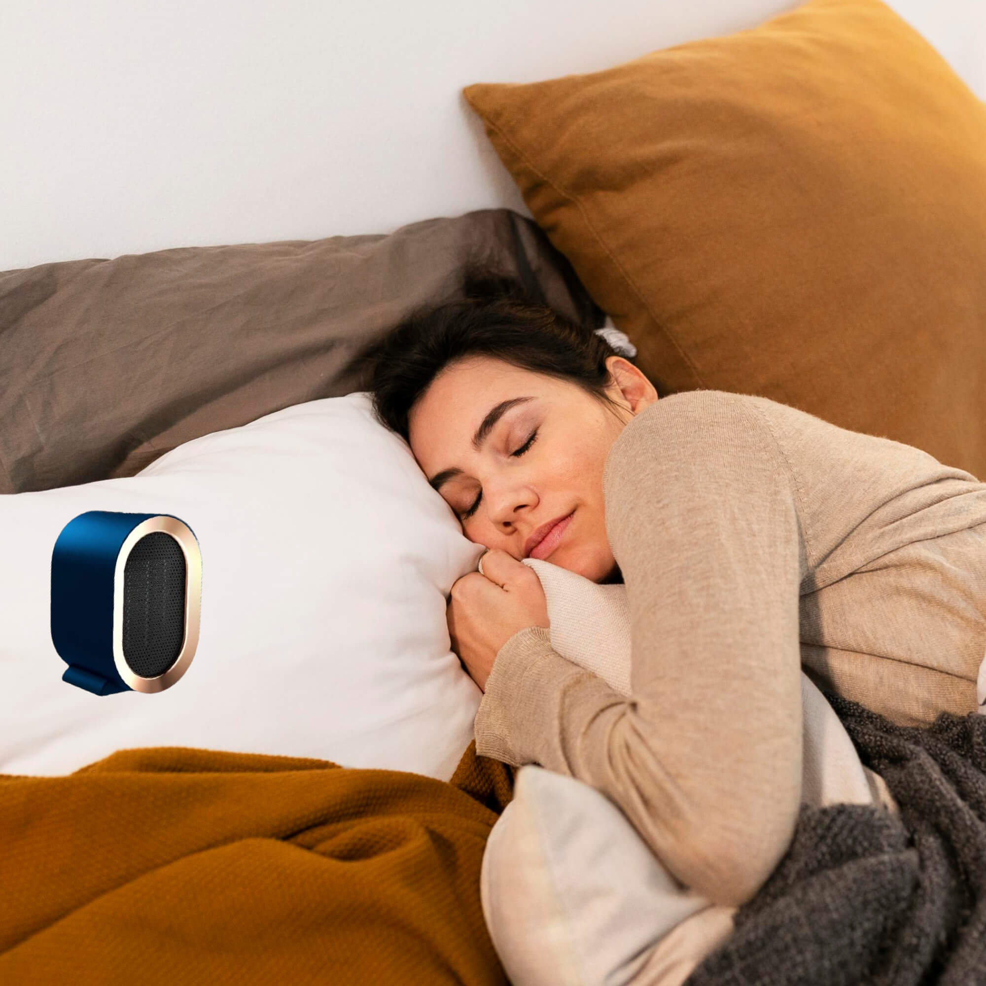 Portable Ceramic Space Heater Energy Efficient Quiet Heating