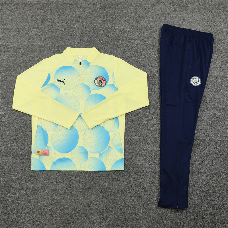 Full view of Manchester City training tracksuit for the 2024/25 season