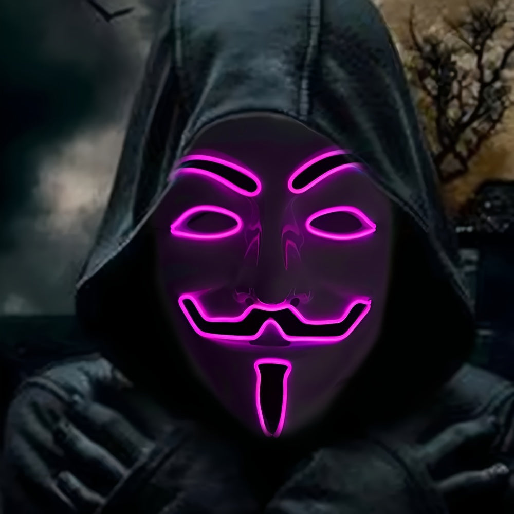 LED Glowing Halloween Purge Mask
