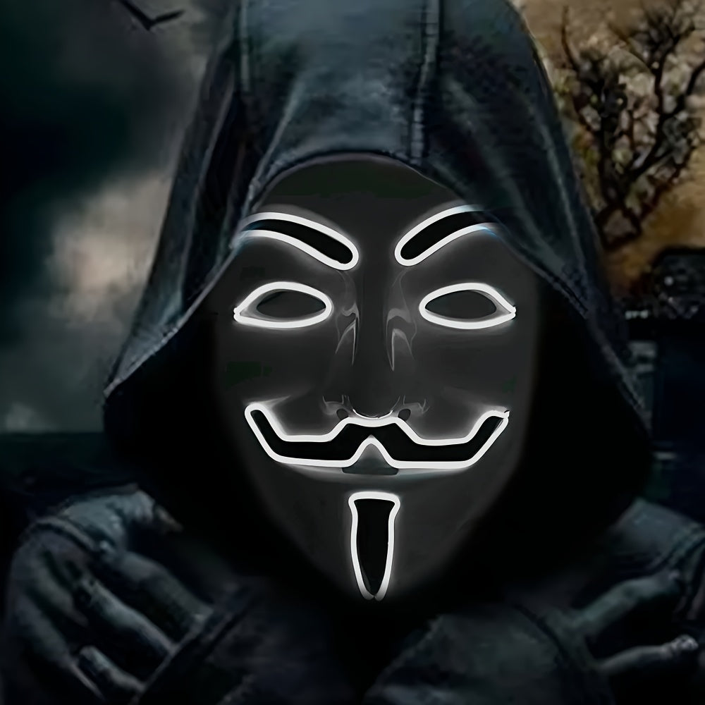 LED Glowing Halloween Purge Mask