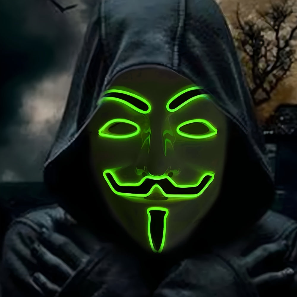 LED Glowing Halloween Purge Mask