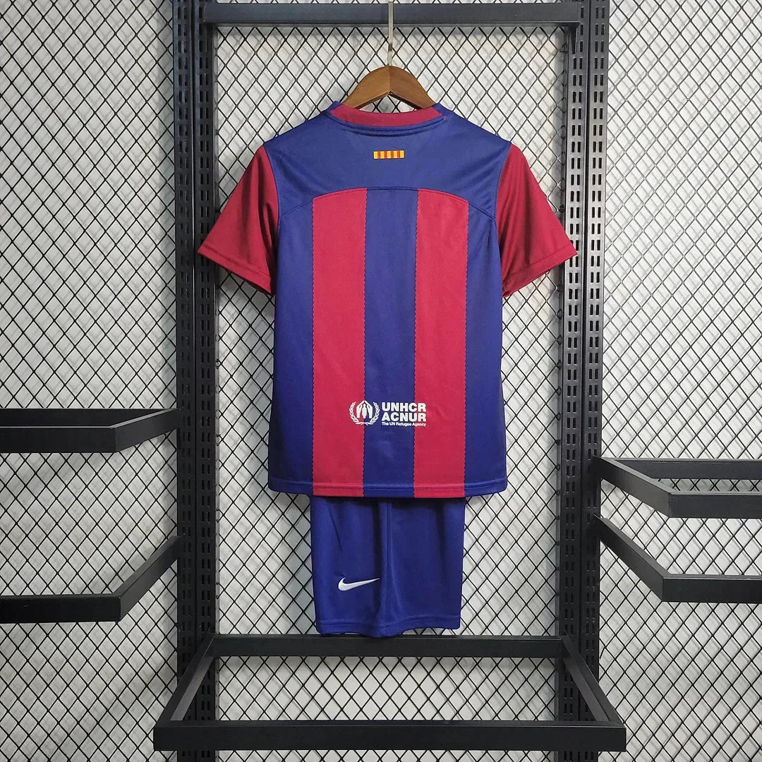 Official Barça home kit for kids La Liga 2023