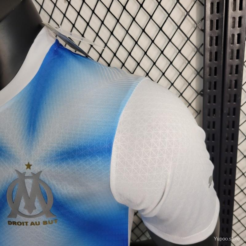 Olympique Marseille 30th Anniversary Edition Jersey – Unique Sleeve Design with Puma Details