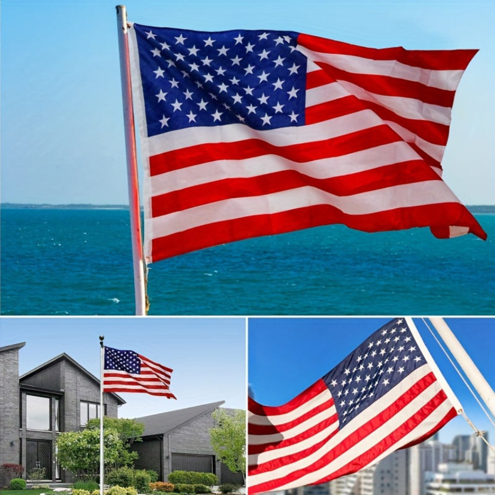 Outdoor American Flag Heavy Duty Polyester Brass Grommets