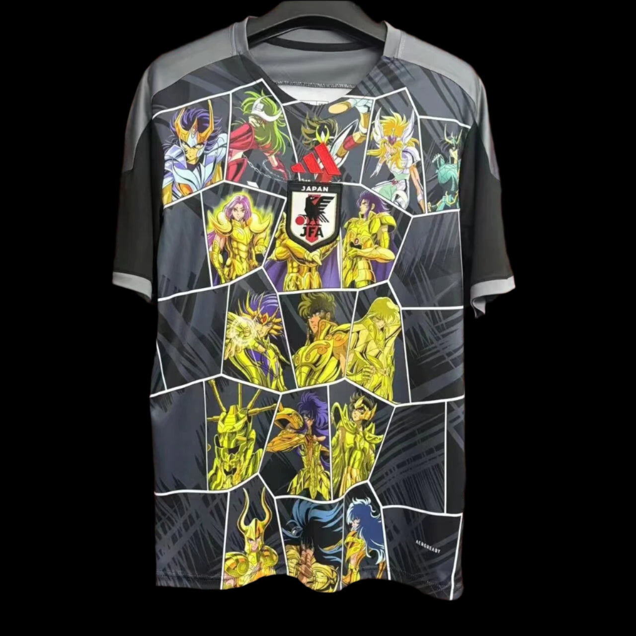 Japan Anime 24/25 Football Jersey front view, featuring vibrant anime-inspired artwork alongside the Japan football crest