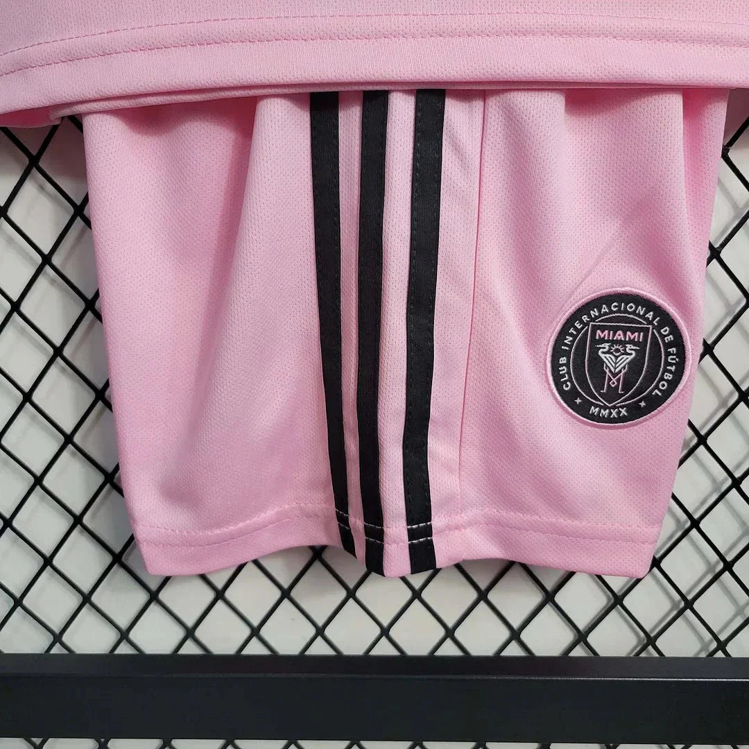 kids Inter Miami home soccer set 2022