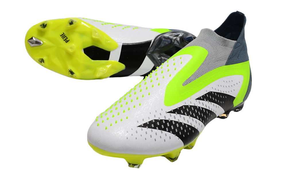 Adidas Predator Accuracy+ AG Crazyrush – Blanc/Noir/Lucid Lemon – Elite Soccer Cleats for Precision