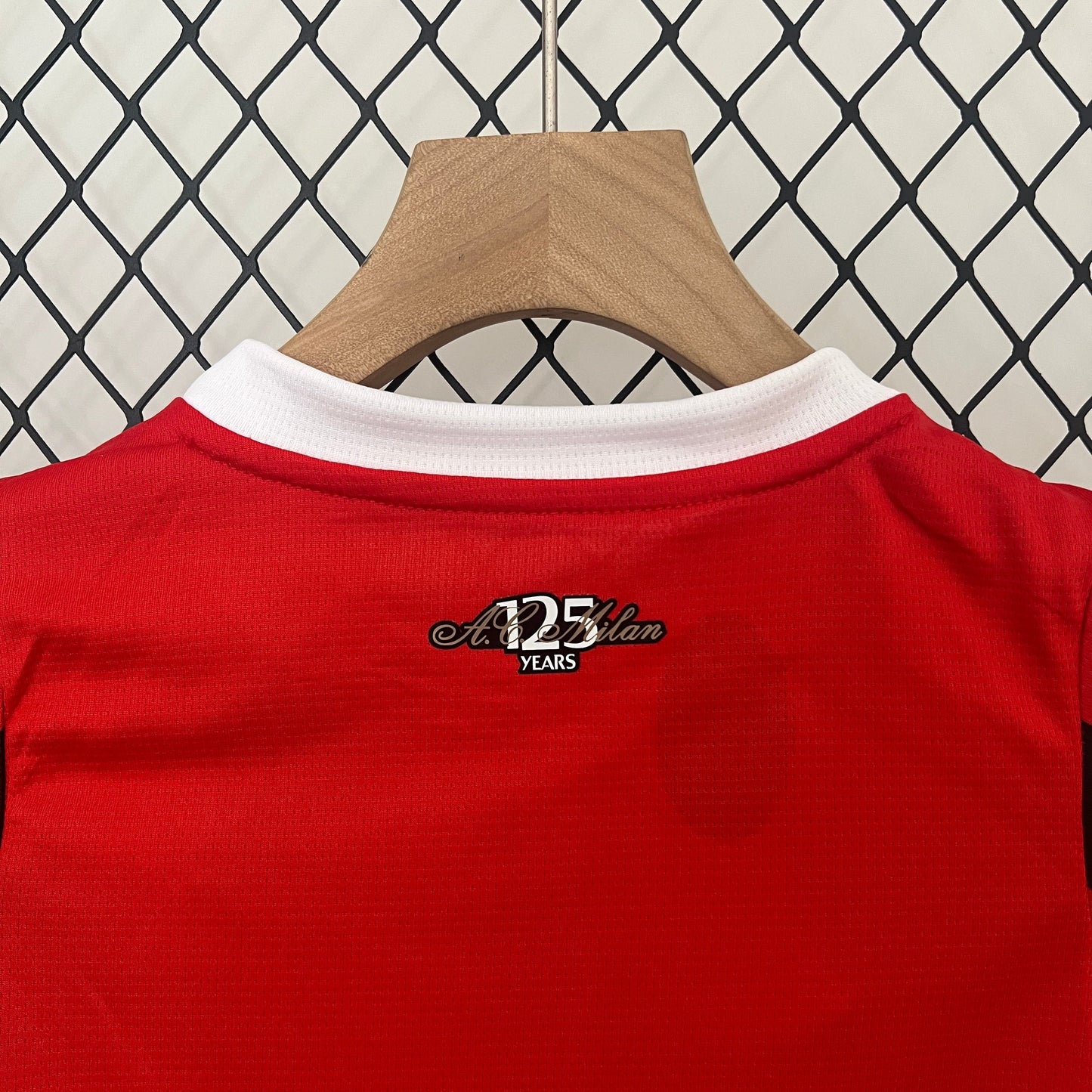 AC Milan 24-25 Kids Football Kit - Perfect for customizing with your favorite player's name and number