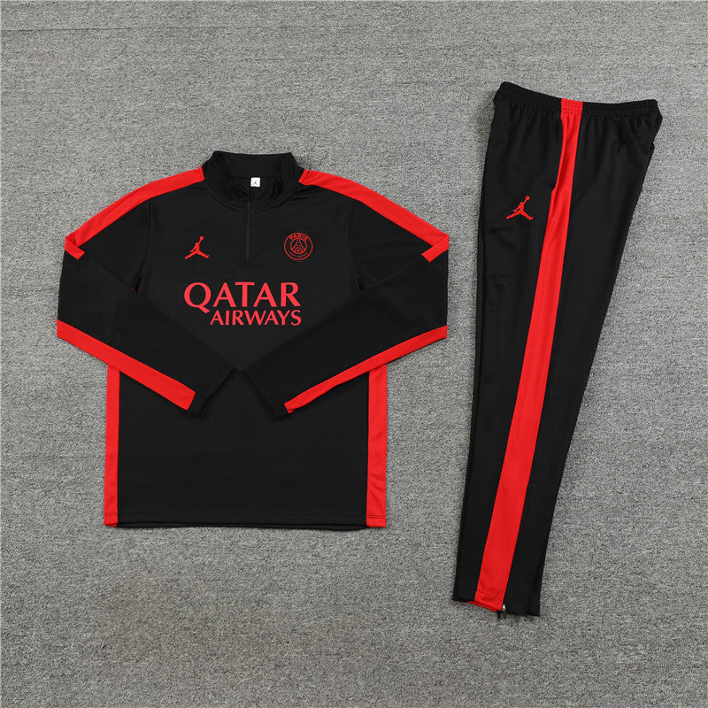 Survêtement PSG Noir et Rouge
