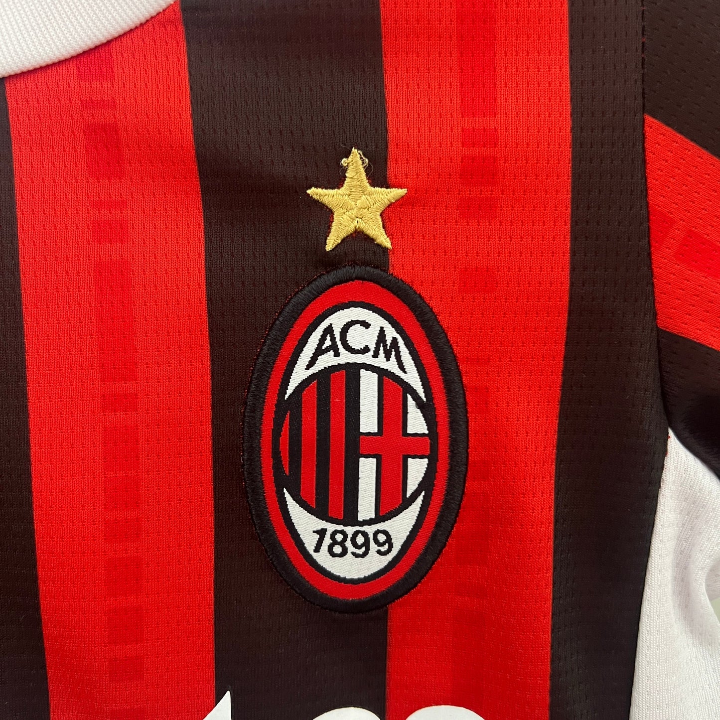 AC Milan Kids Football Kit 2024-2025 - Premium quality with club logo and sponsor details
