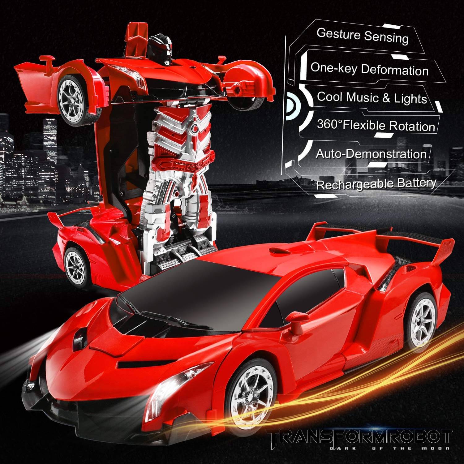 Remote Control Robot Car Transforming Toy