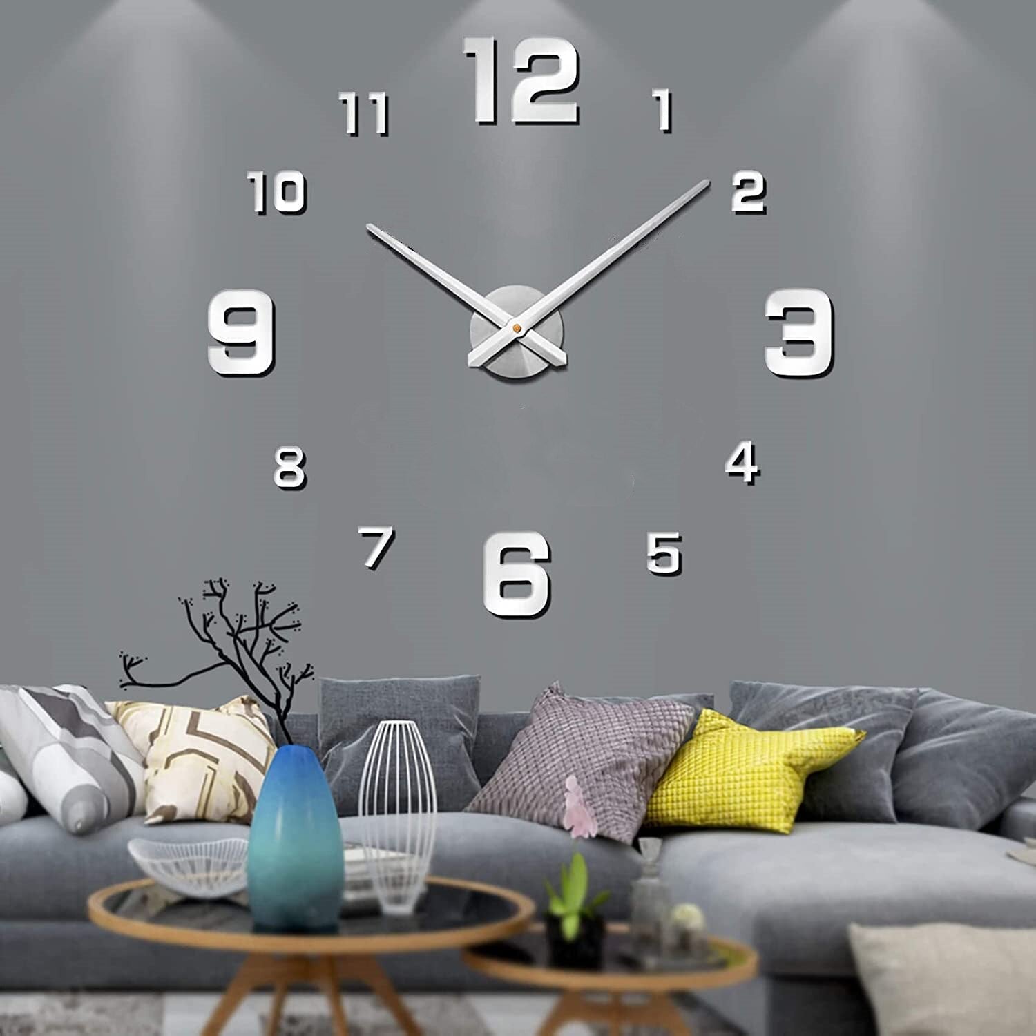 Wall Clock Modern Oversized Decorative Timepiece