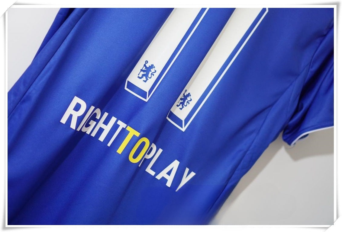 Chelsea 2012 UCL Final Jersey - Didier Drogba #11 Player Number and UCL Logo