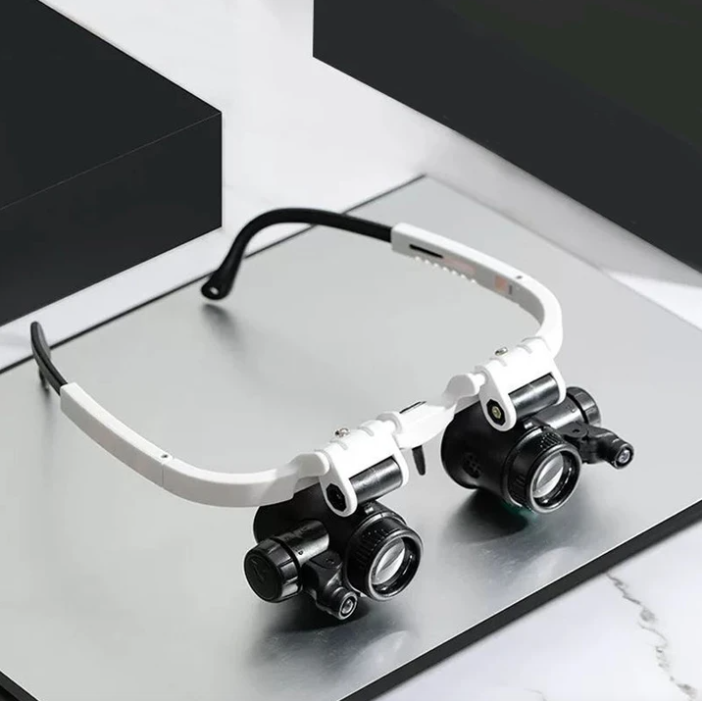 Magnifying Glasses LED Headband Optical Lens Tool