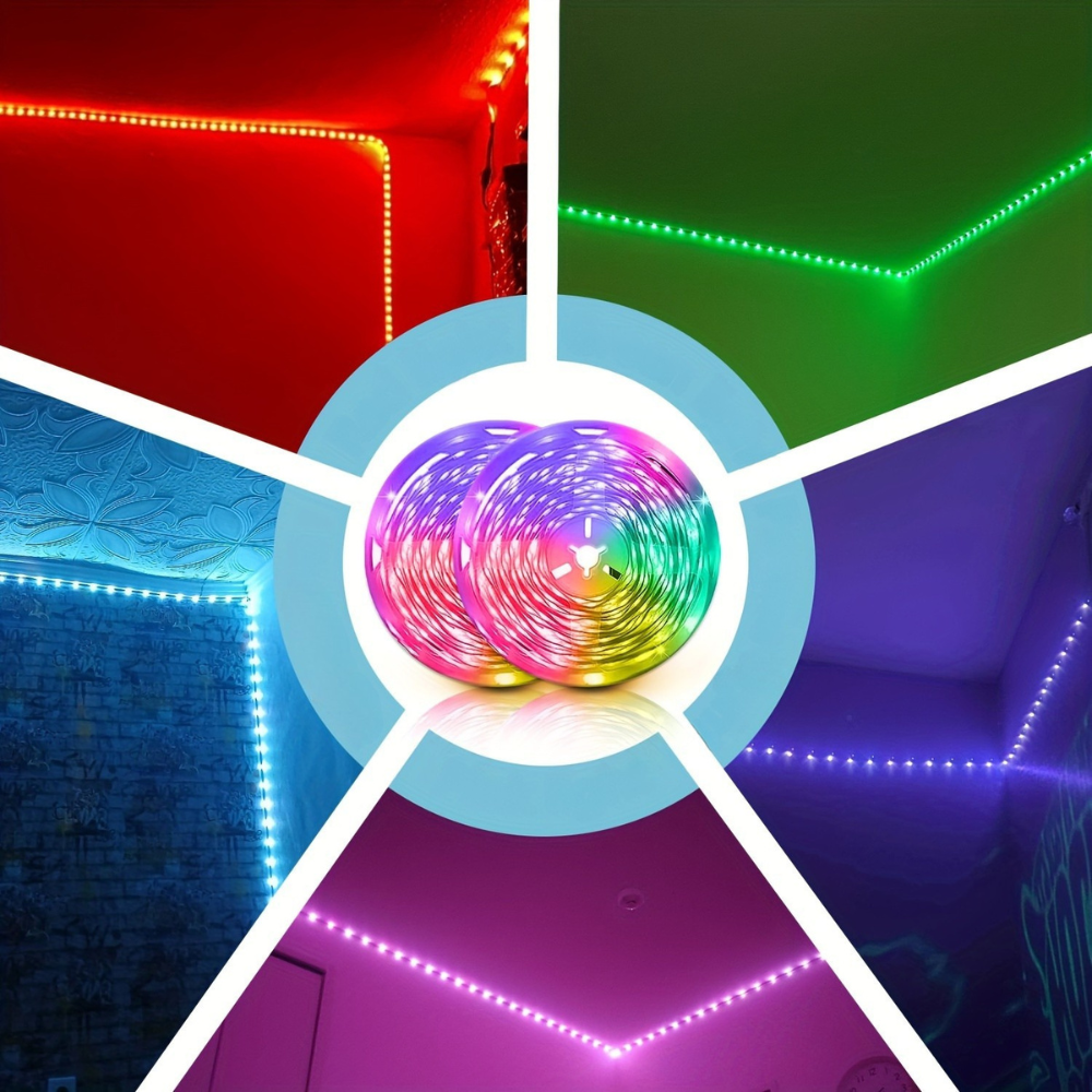 LED Strip Lights Remote Control Colour Changing