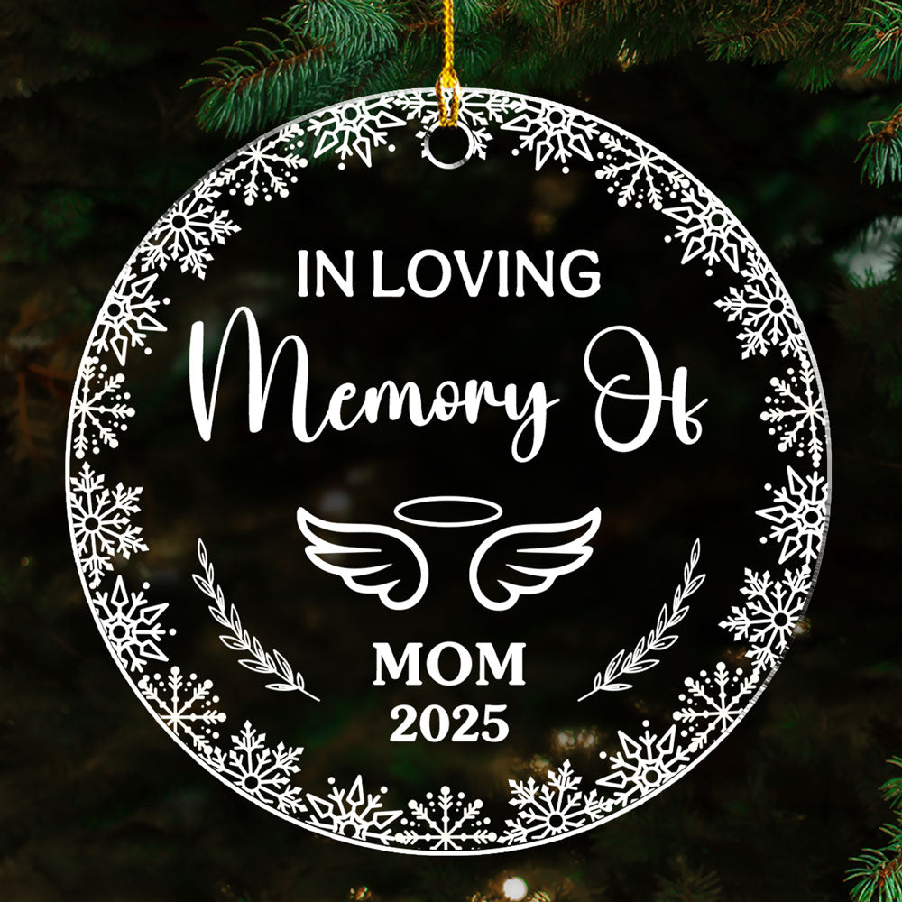 Always With Me In Spirit - Personalized Custom Acrylic Ornament