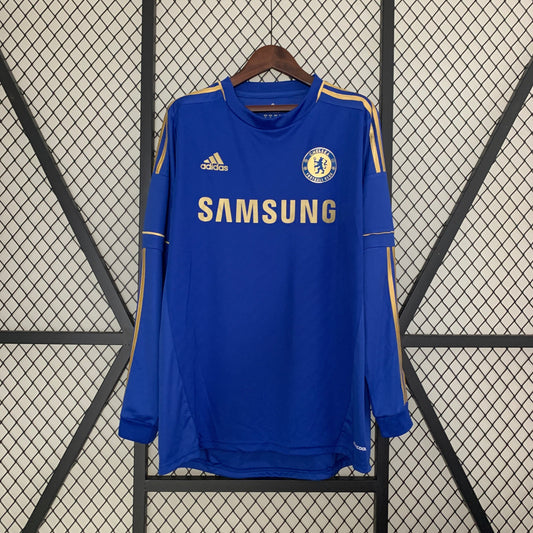 Chelsea 2012-2013 Home Jersey Long Sleeved - Retro Kit with Club Badge