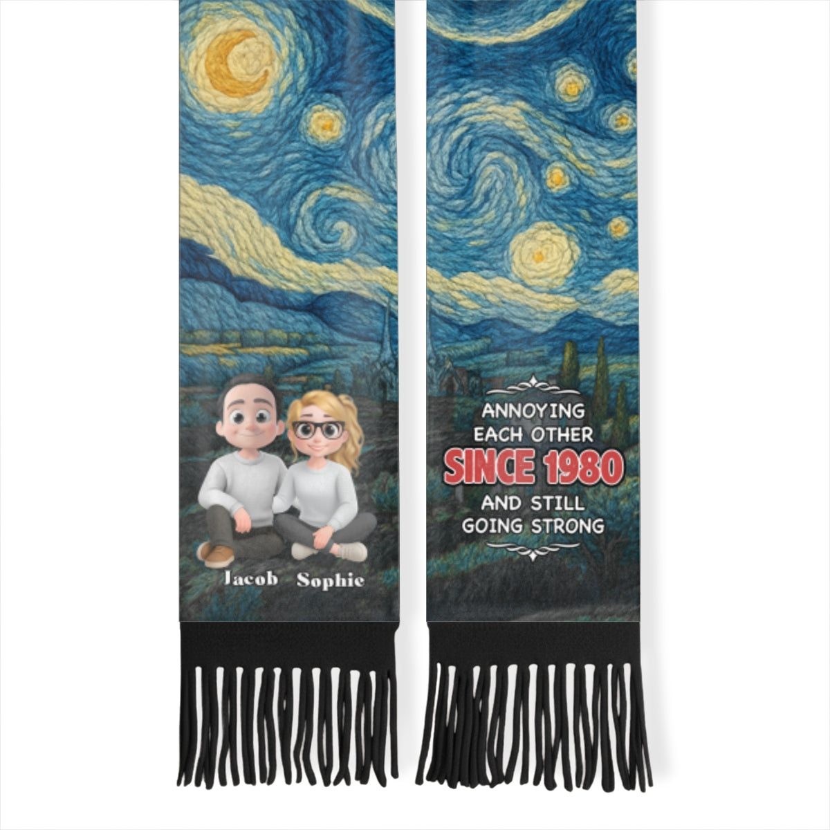 Annoying Each Other - Personalized Custom Scarf