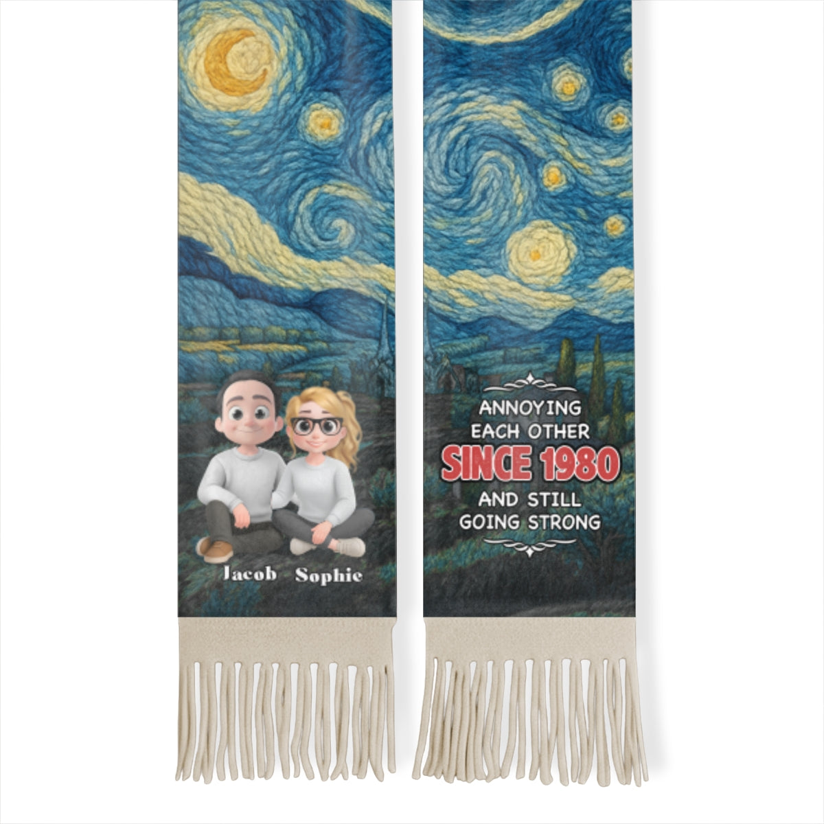 Annoying Each Other - Personalized Custom Scarf