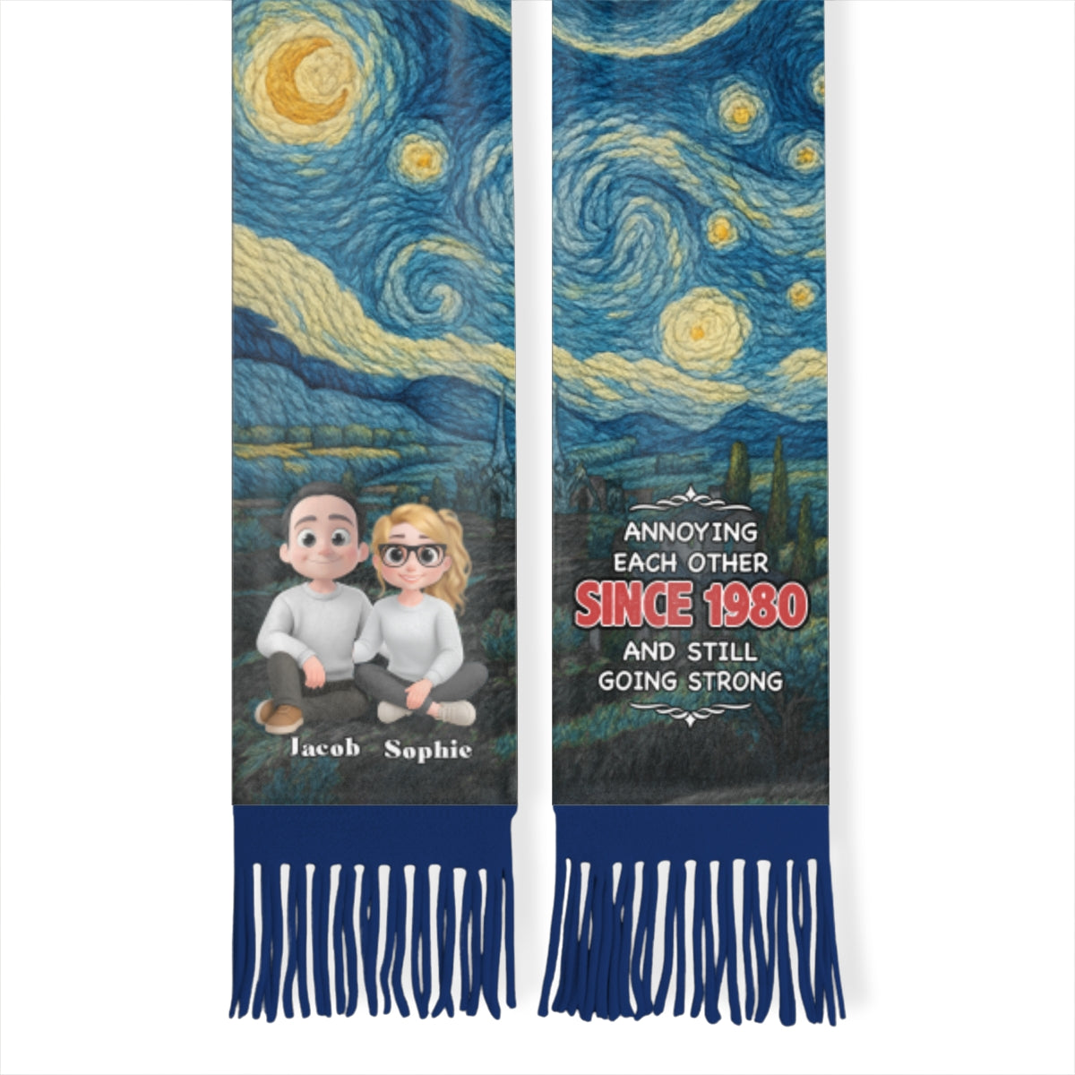 Annoying Each Other - Personalized Custom Scarf
