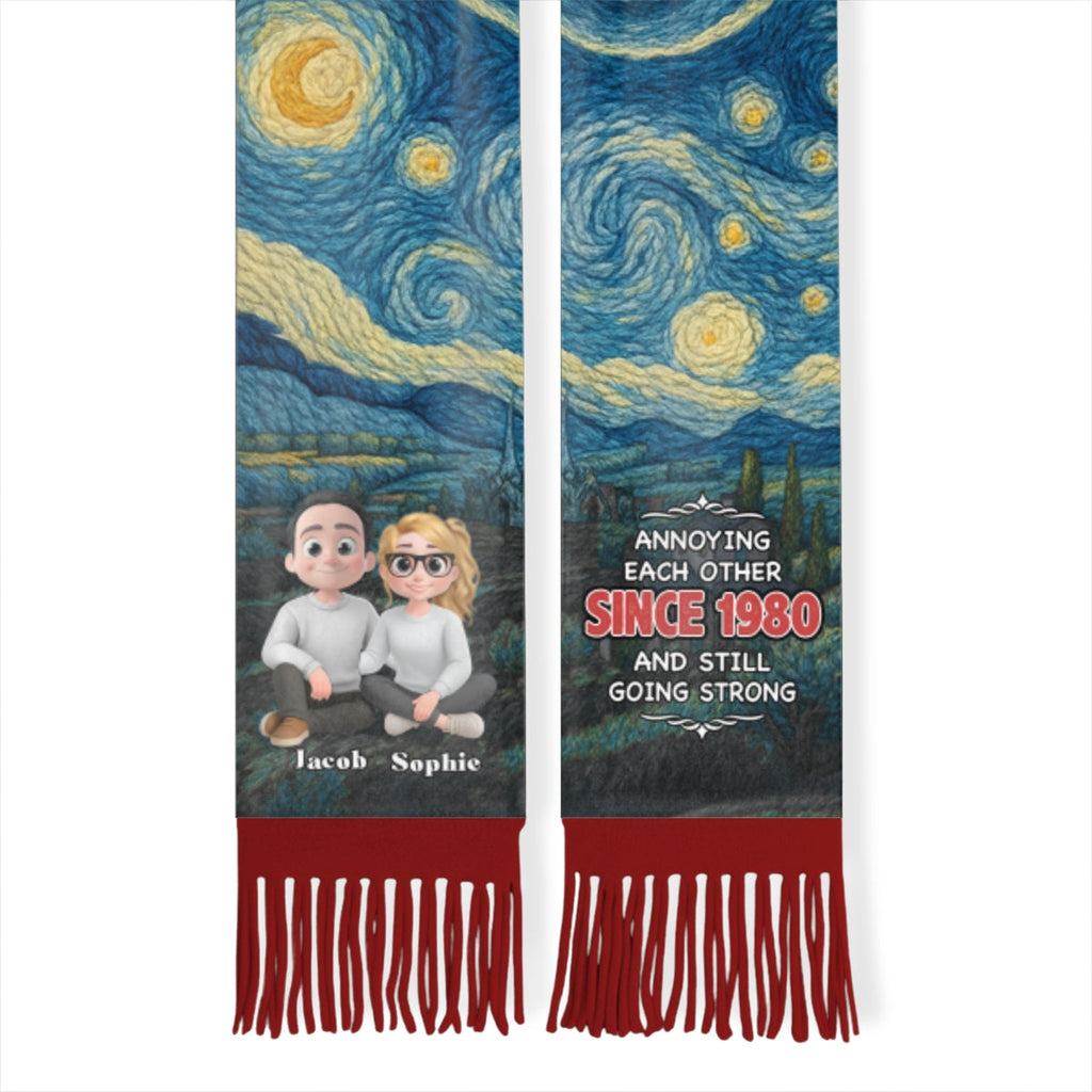 Annoying Each Other - Personalized Custom Scarf