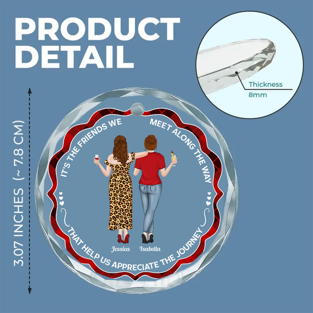 Appreciate The Journey - Personalized Custom Glass Ornament