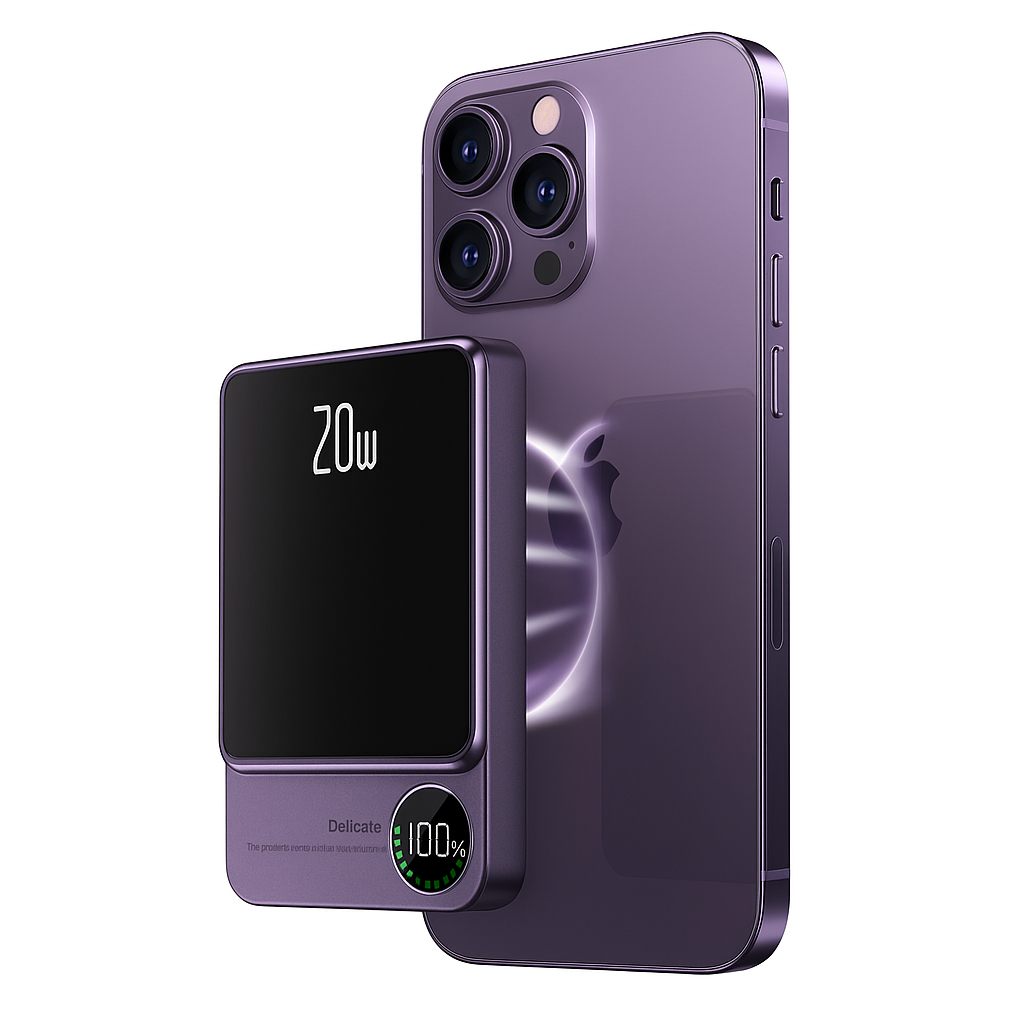 Power Bank Slim Wireless Magnetic Charger