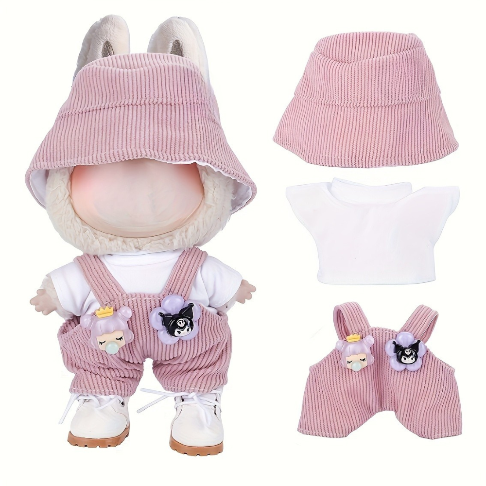 Dolls Clothes Set Cotton Dungarees Outfit