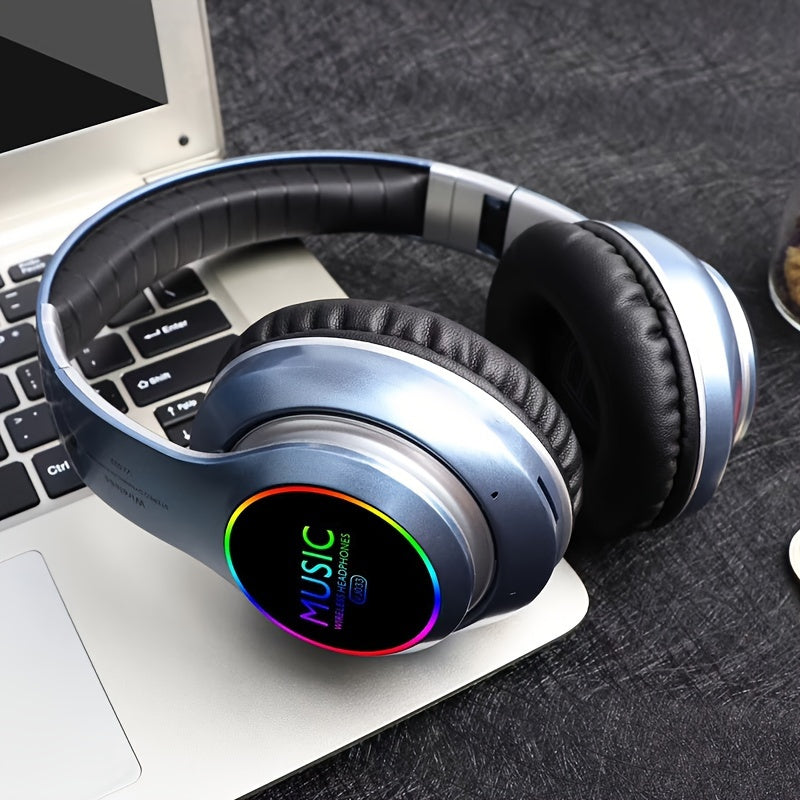 Headphones Wireless Over Ear with LED Lighting